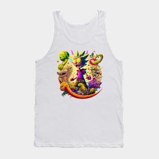 Trippy World, fictional characters , powerful and psychedelic colors Tank Top